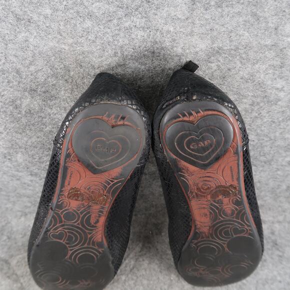 Gap Shoes Womens 10 Ballet Flats Skimmer Slip On Round Cap Toe Black Casual - Picture 11 of 12